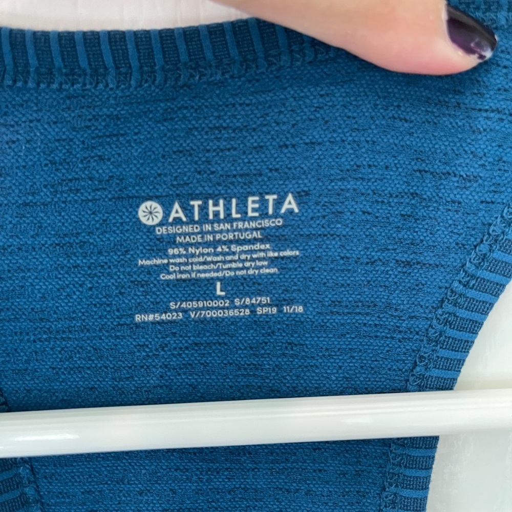 Athleta Speedlight Seamless Racerbsck Runched Tank Top - Picture 4 of 7